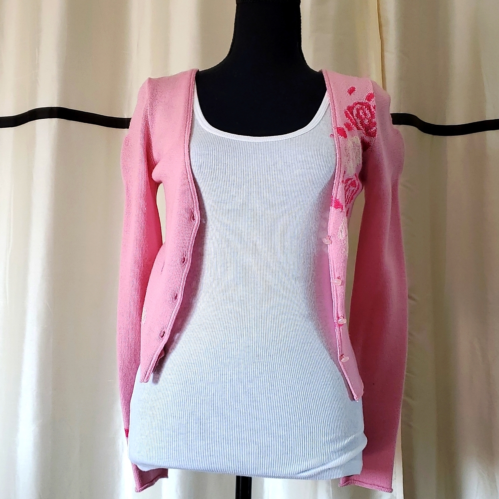 Pink Cardigan xs .